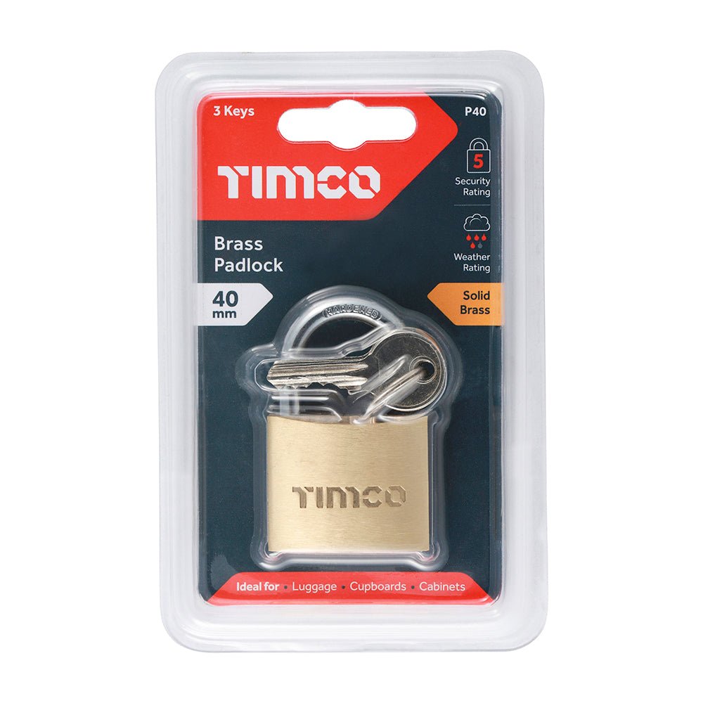 Brass Padlock - 40mm
