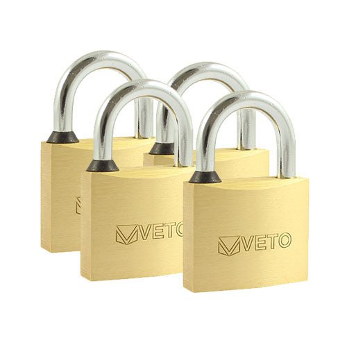 Brass Padlock Key Alike - 40mm (Pack 4)