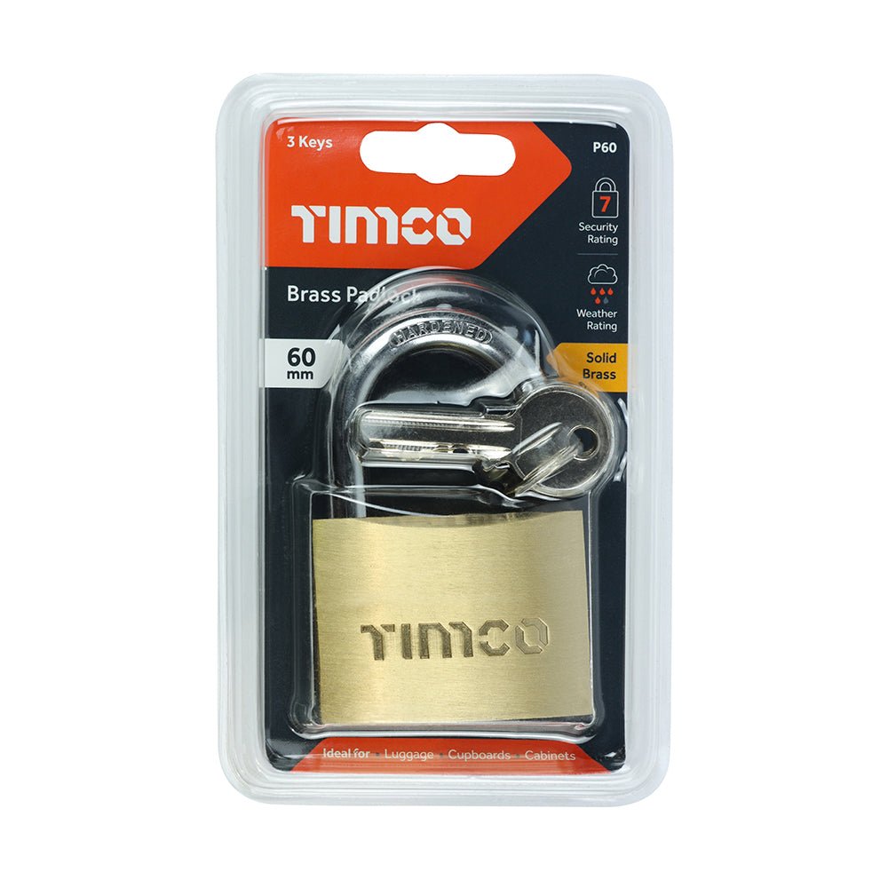 Brass Padlock - 60mm