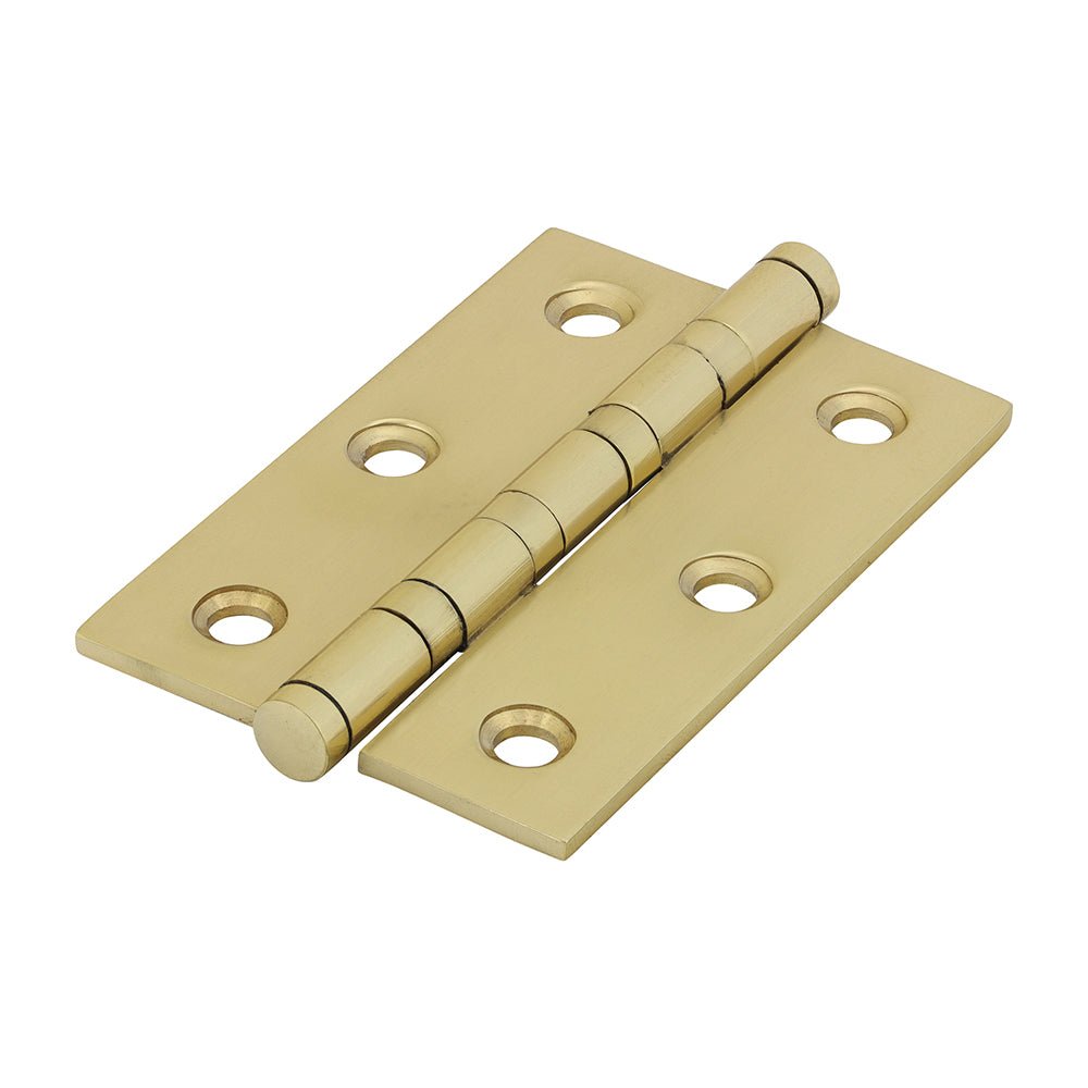 Performance Ball Race Hinge - Solid Brass - Polished Brass (Pack 2)