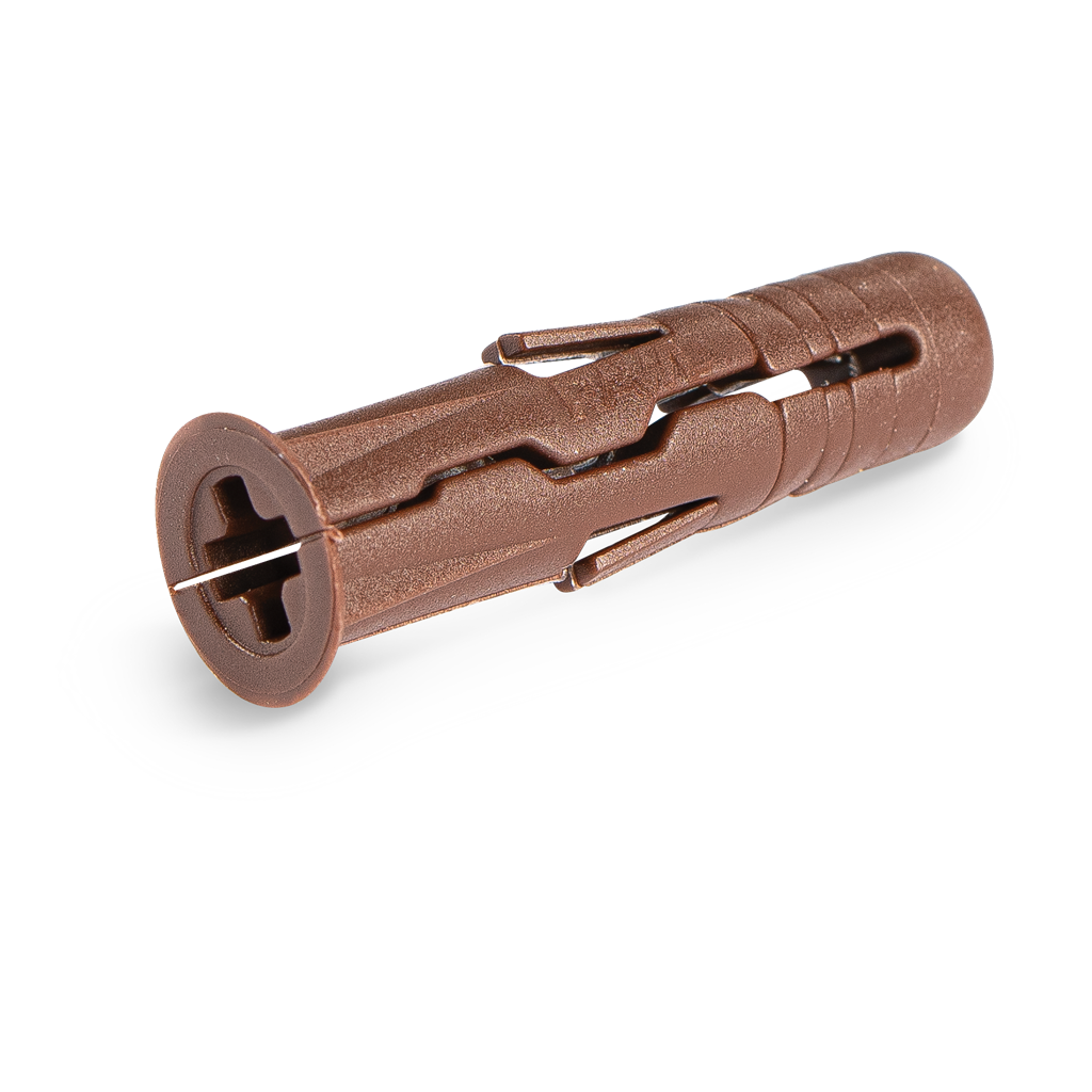 Rawlplug 'Uno' - Universal Contract Wallplug - Brown 7Mm (Bulk-Jar Of 900)