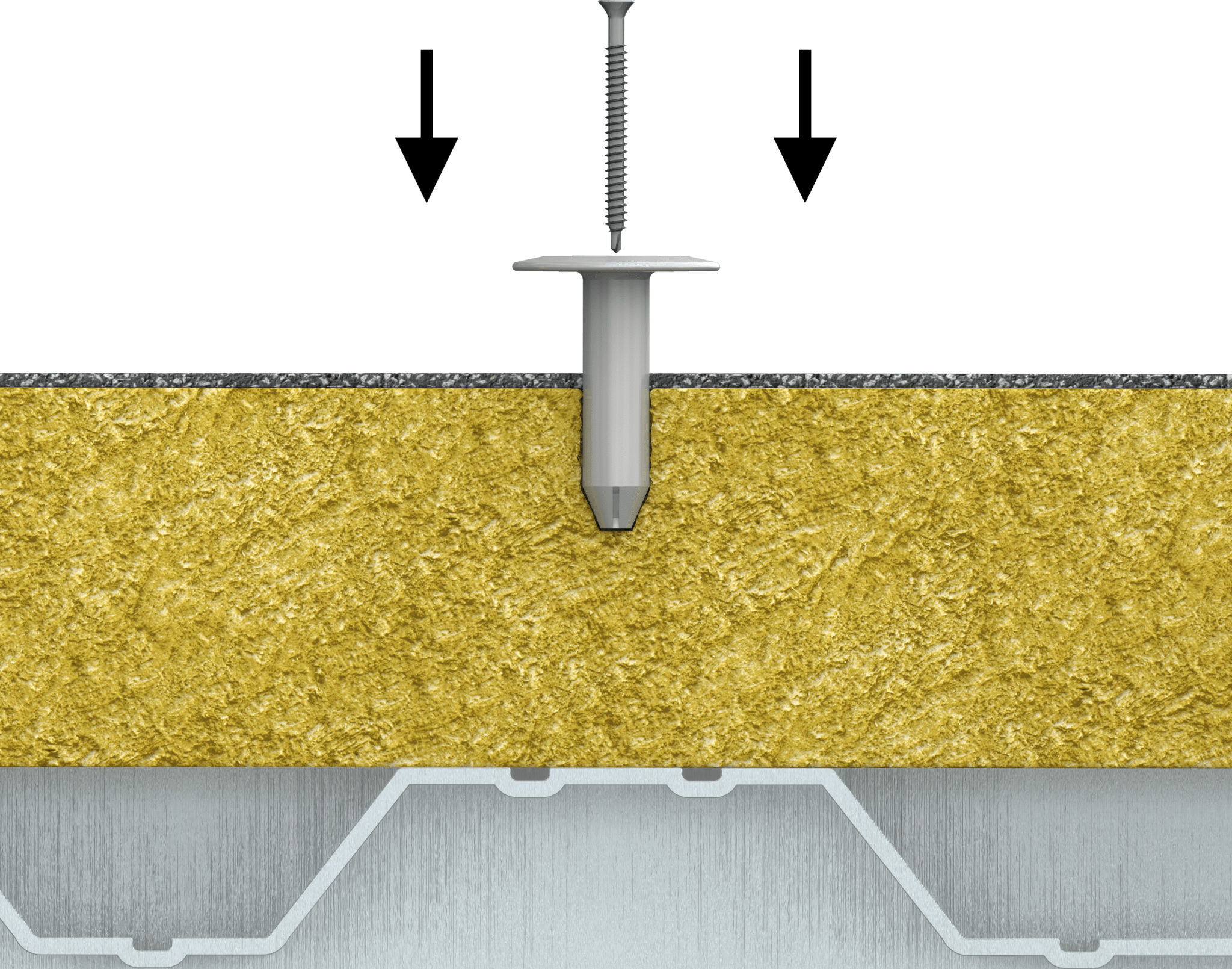 Rawlplug R-GOK - Flat Roofing Telescopic Sleeve with Round Plate