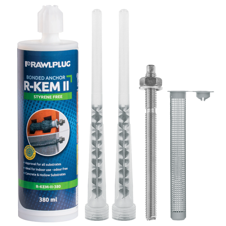 Rawlplug R-Kem Ii Polyester Resin Styrene Free 175Ml Kit