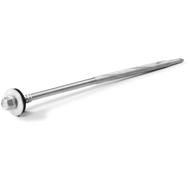 Rawlplug 5.5/6.3X141 Self-Drill Screw For Sandwich Panel (12.0Mm) C/W A19 Washer (Box of 100)