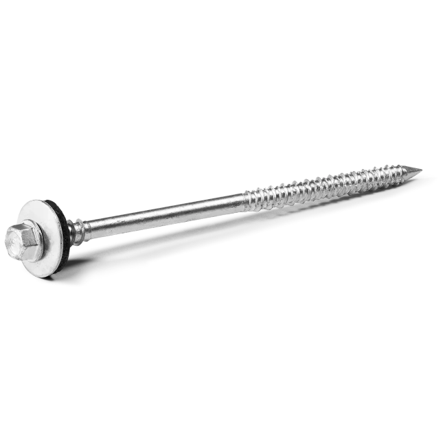 Rawlplug 205Mm Self-Drill Screw For Sandwich Panel Timber/Concrete A19 Washer (Box of 100)