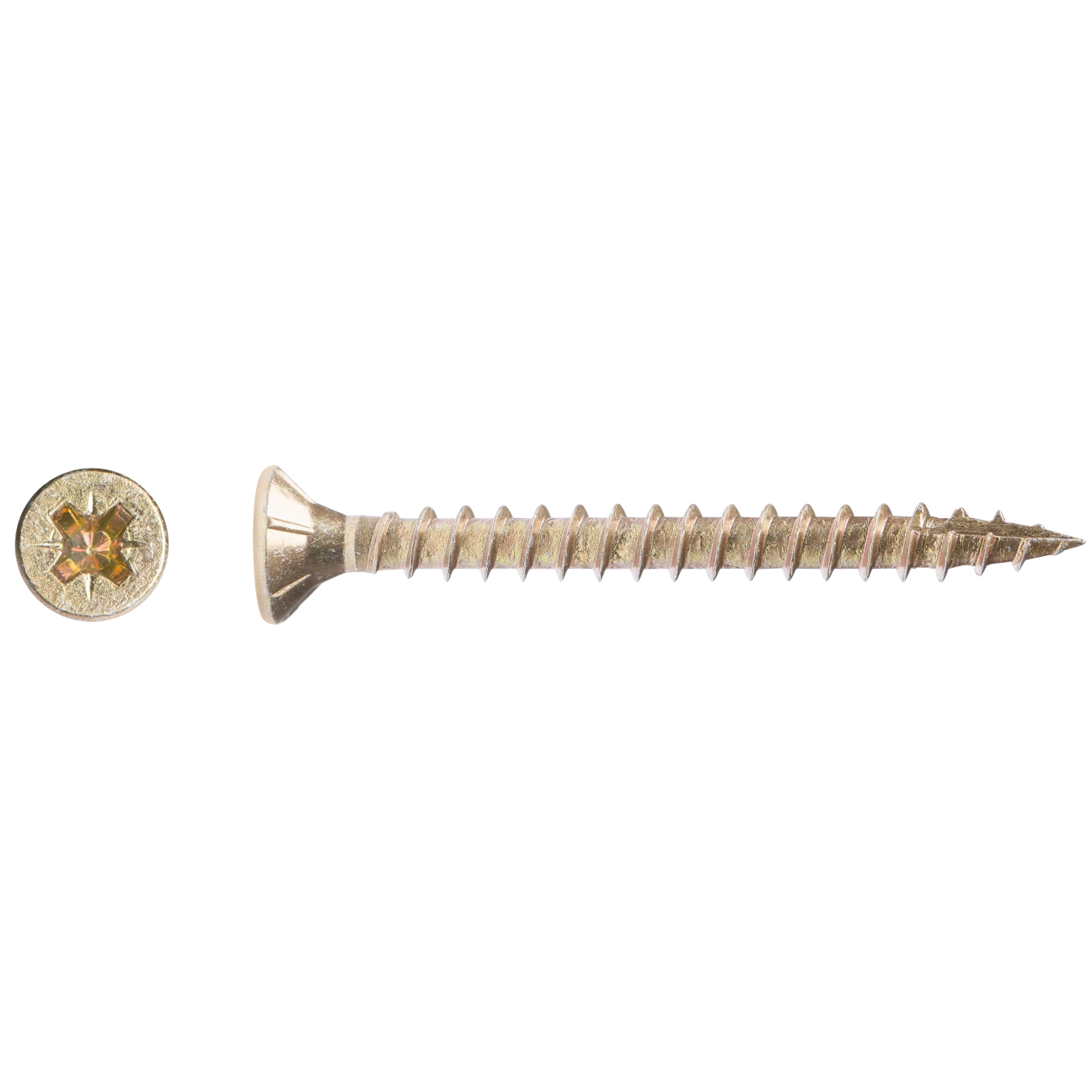 Rawlplug 'R-Qcp' Pozi-Drive Pz2 High Performance Yzp / Countersunk Head Wood Screws 4.0 X 50Mm (Tub Of 750)