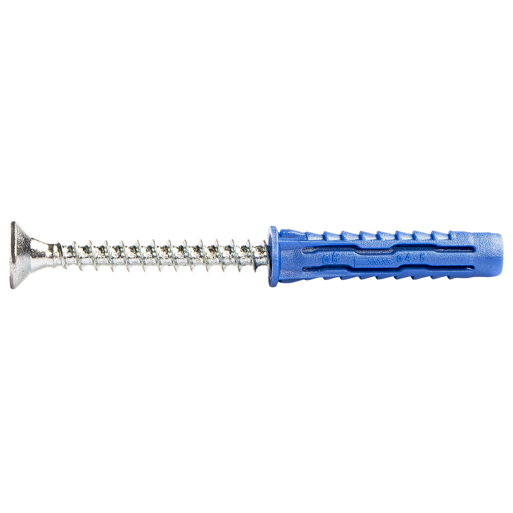 Rawlplug '4All' High Performance Nylon Wallplug 6Mm X 30Mm With Screws