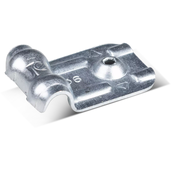 Rawlplug Steel Cable Clamp, Galvanized, Single, Diameter 32 Mm (Box of 50)