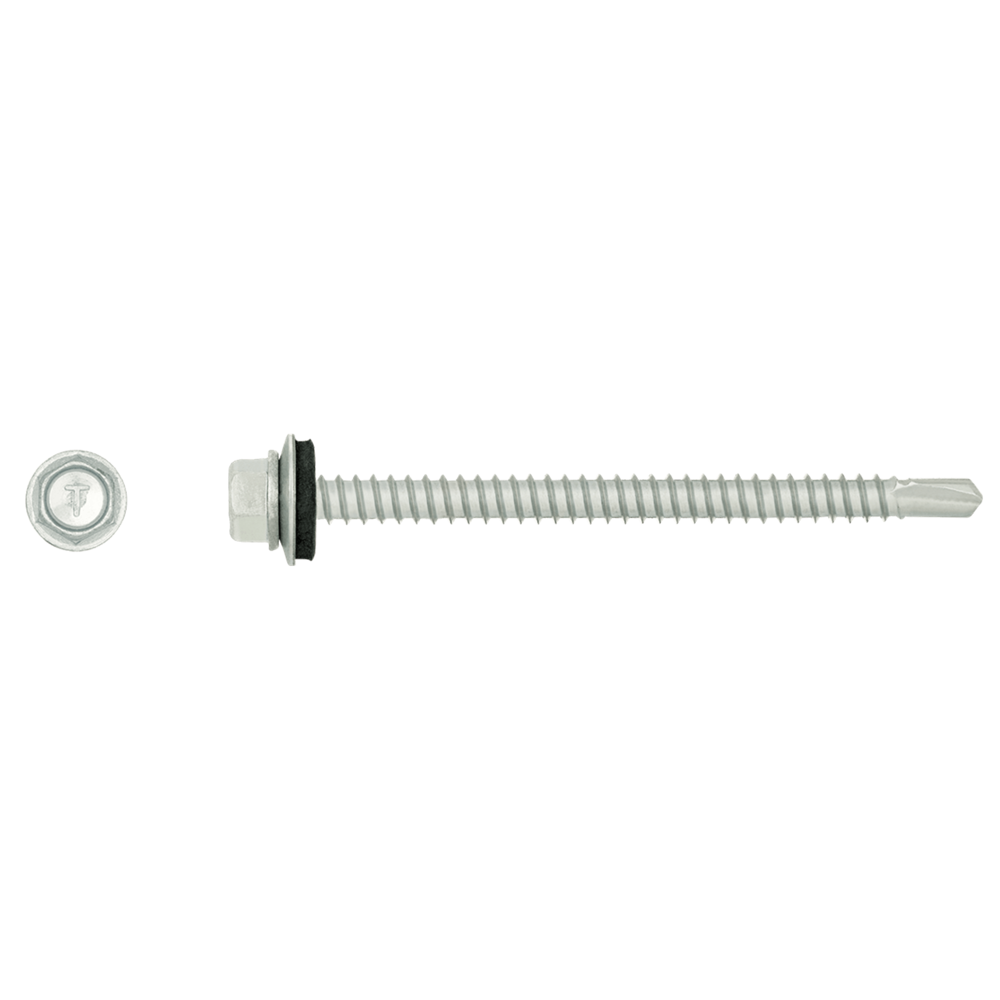 Rawlplug OC Hex Self Drilling Screws For Metal Sheets - EPDM Washer - Zinc
