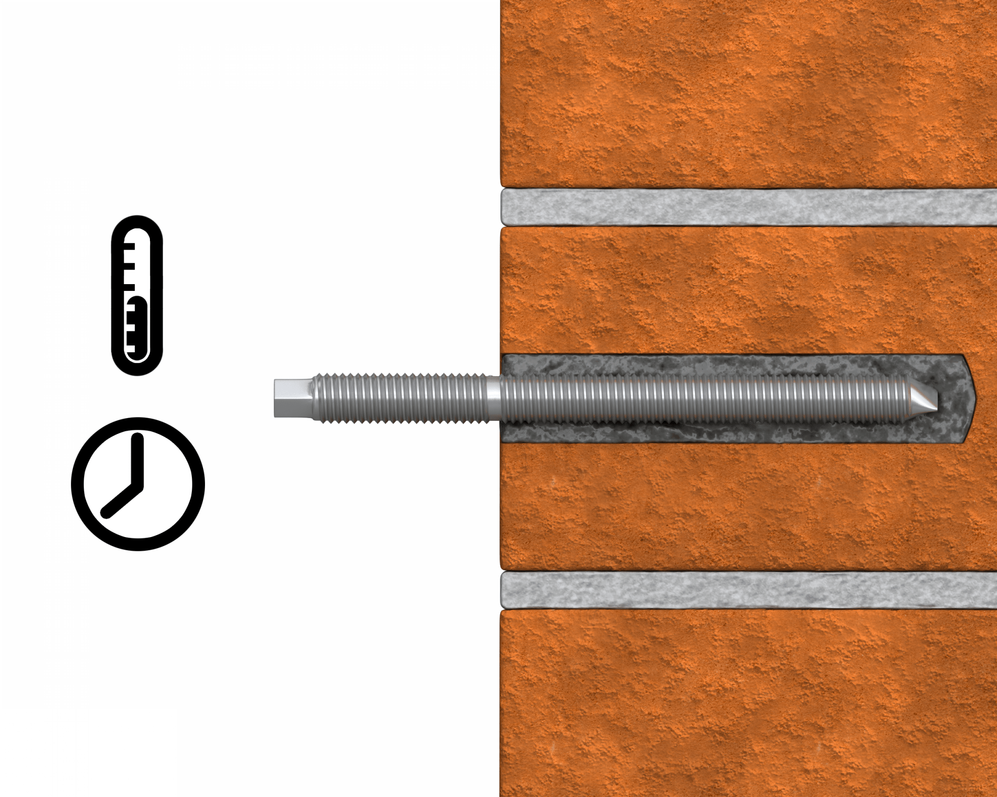 Rawlplug - R-STUDS Resin Studs - Threaded Rods – Zinc - 8.8 Grade