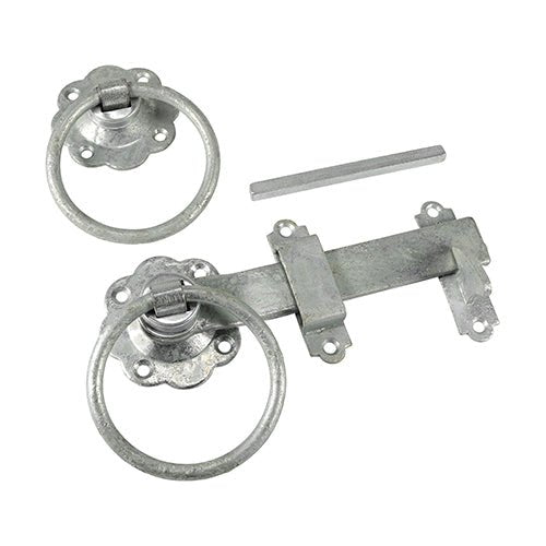 Ring Gate Latch - Plain - Hot Dipped Galvanised