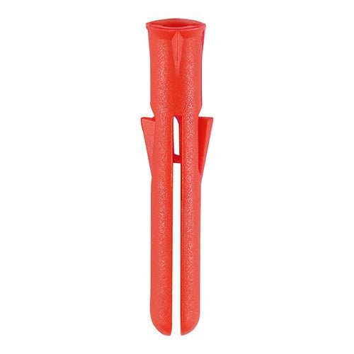 Premium Plastic Plugs - Red - 34mm