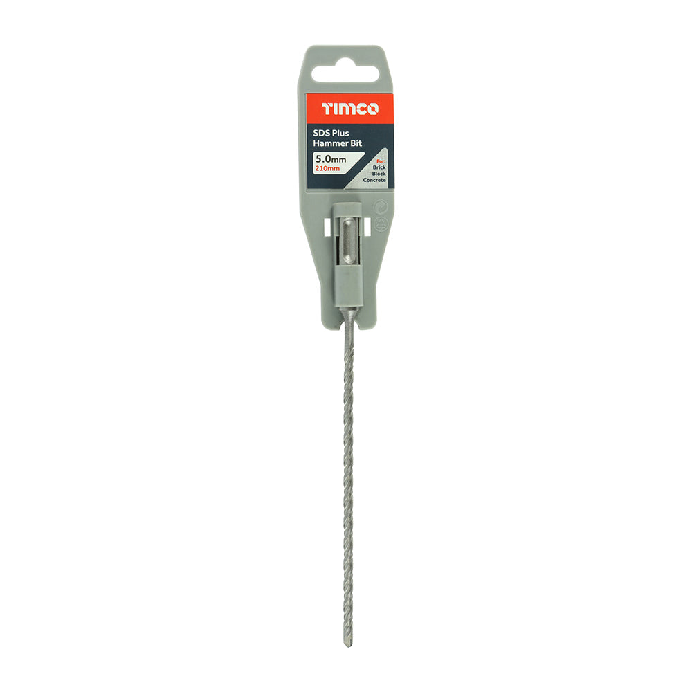 SDS Plus Hammer Bit - 5.0 x 210
