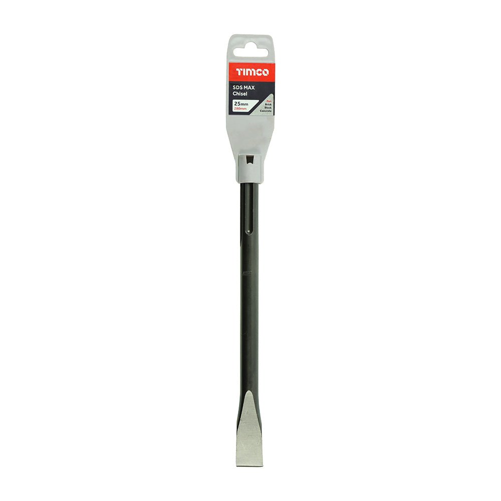 SDS Max Steels - Chisel - 25 x 280