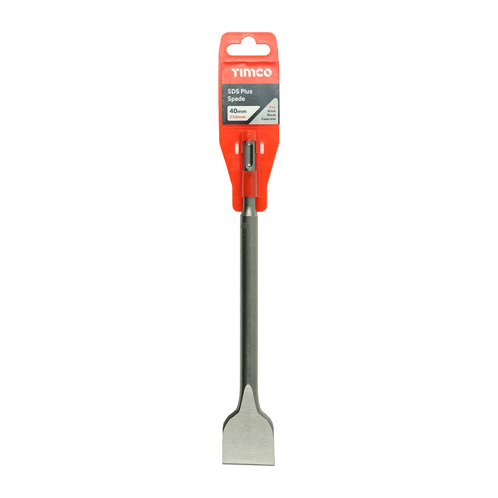SDS Plus Steels - Spade - 40 x 250