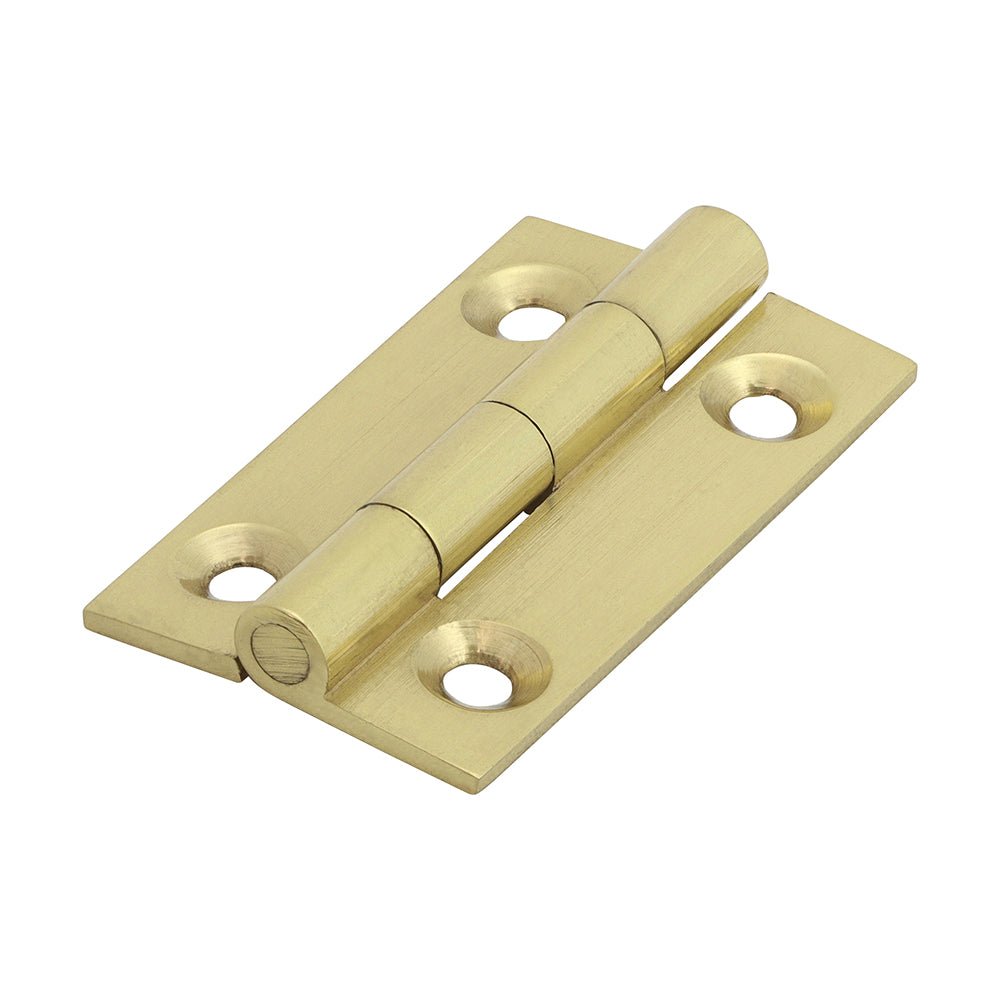 Solid Drawn Hinge - Solid Brass - Polished Brass (Pack 2)