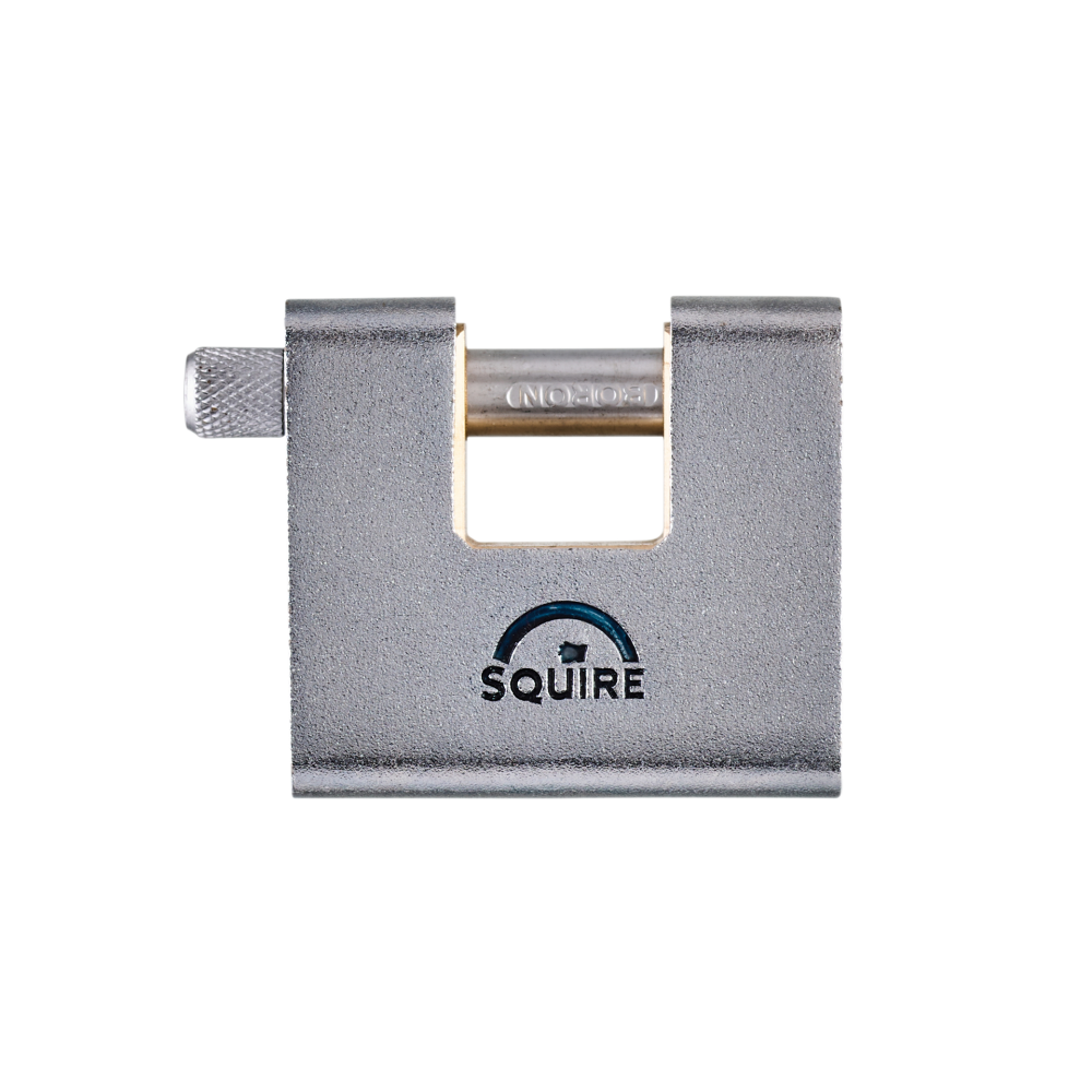 Squire ASWL1 Armoured Brass Block Warehouse Lock - 60mm