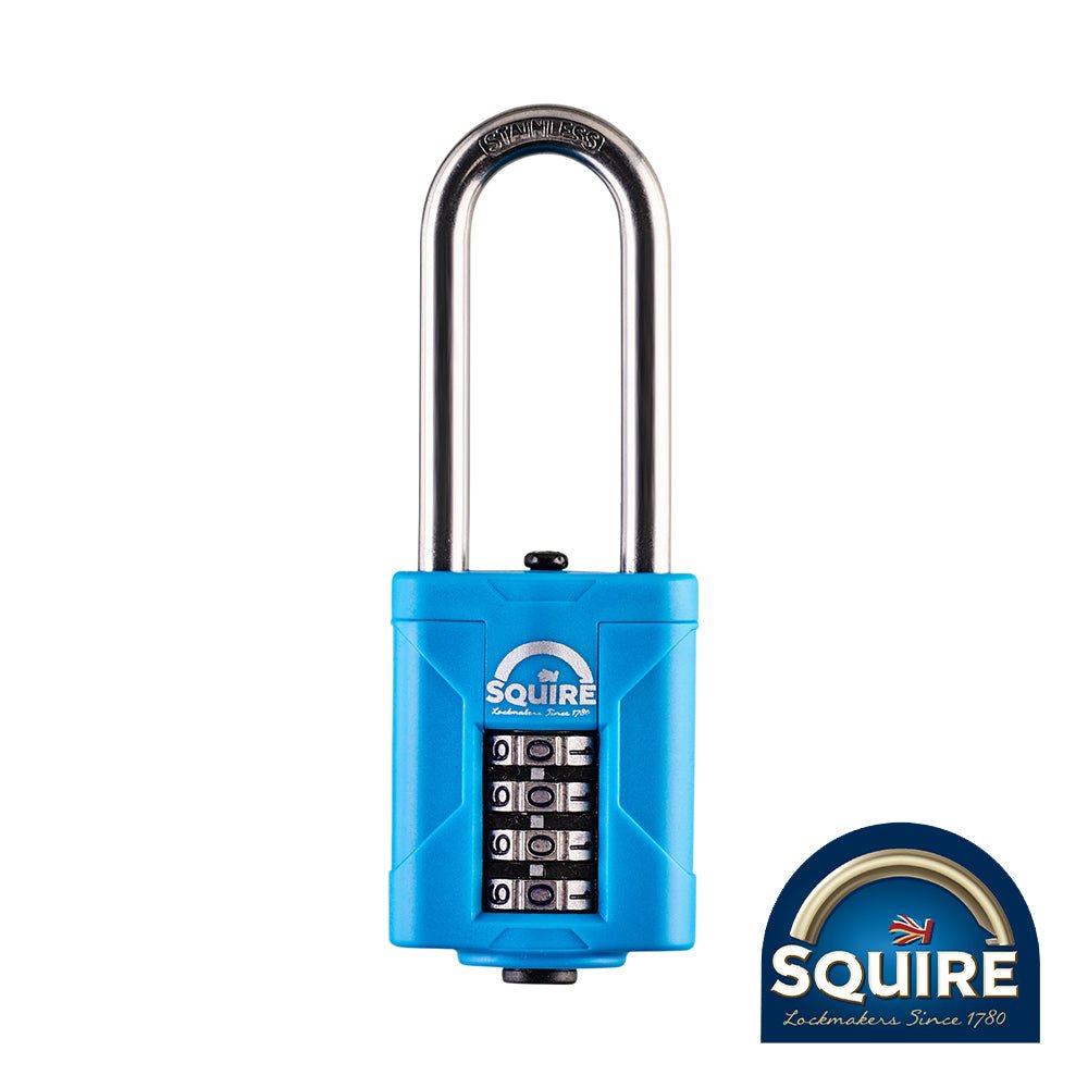 Squire CP40S/2.5 Combination Padlock Stainless Steel Long Shackle - 2.5" - 40mm