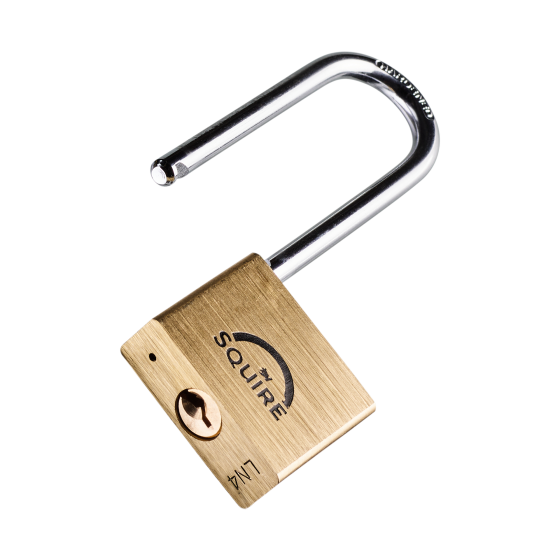 Squire Premium Brass Lion Padlock - 2.5" Long Shackle - LN4/2.5