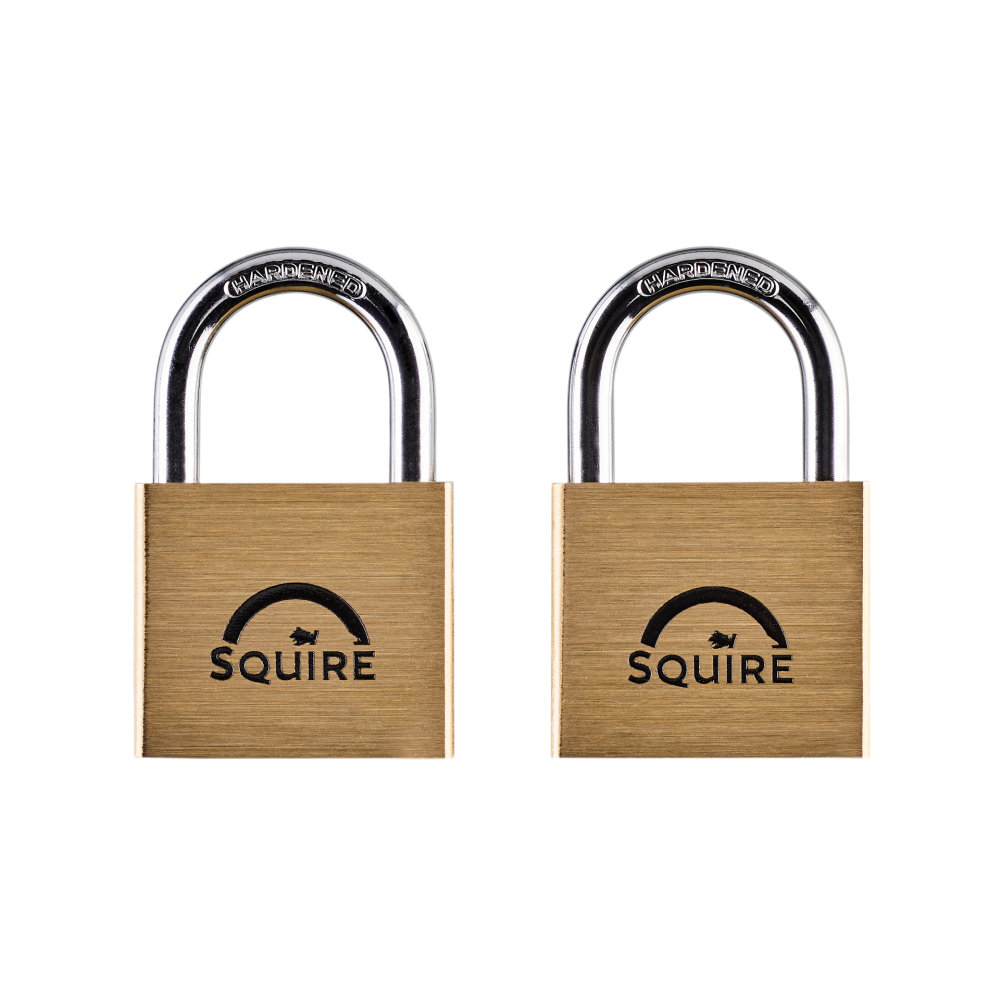 Squire Premium Brass Lion Padlock - Keyed Alike - LN4T (Pack 2)
