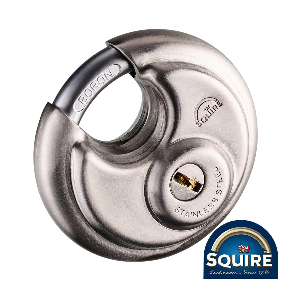 Squire Stainless Steel Disc Padlock Keyed Alike - 70mm