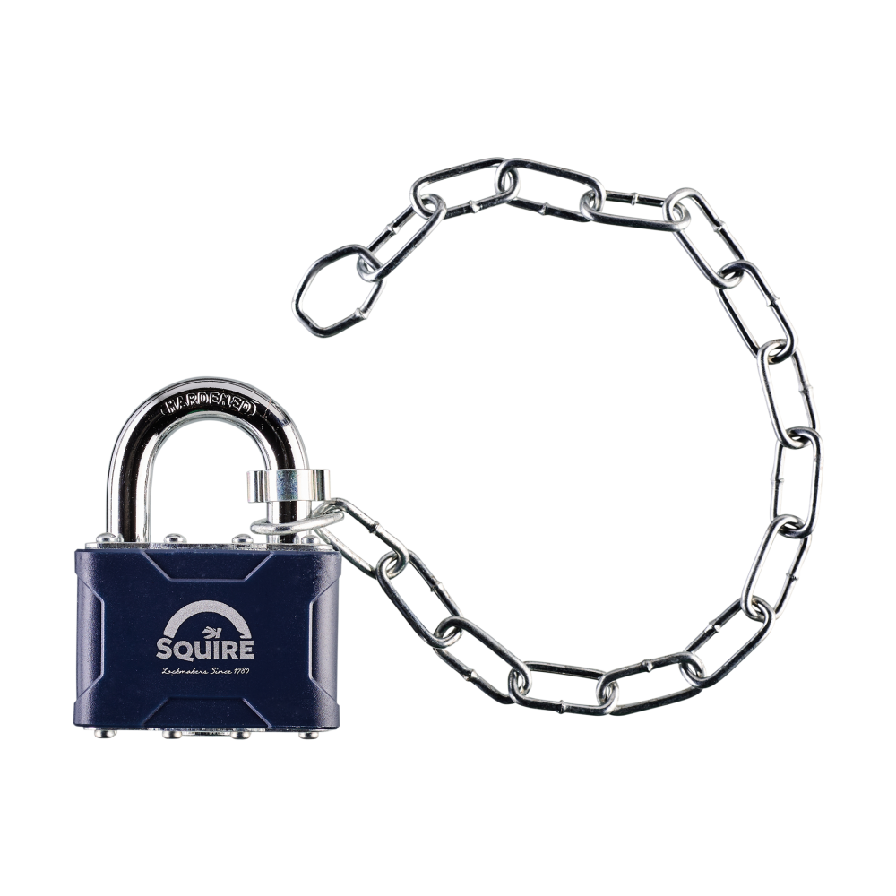 Squire Stronglock Laminated Padlock & Chain - 35C