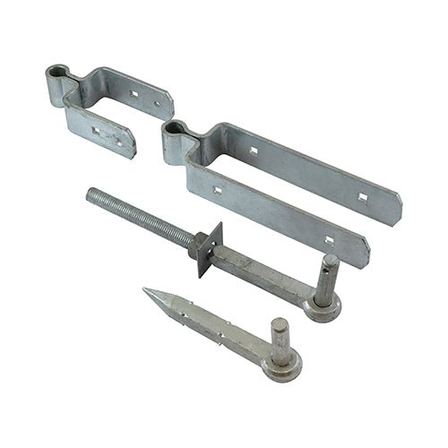 Standard Double Strap Hinge Fieldgate Set - Hot Dipped Galvanised