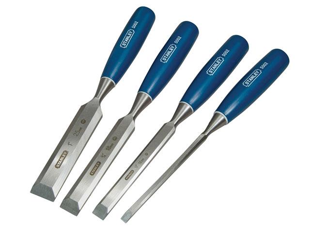 Stanley 5002 Bevel Edge Chisel Set of 4