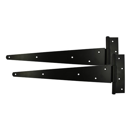 Strong Tee Hinges - Black - Pair