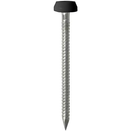 Rawlplug 'T-Gpa' Polymer Top Stainless Steel Nails 2.1 X 40Mm, Black (Box of 250)