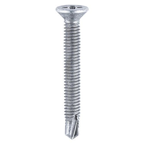 Window Fabrication Screws - Countersunk - Phillips - Metric Thread - Self-Drilling Point - Zinc