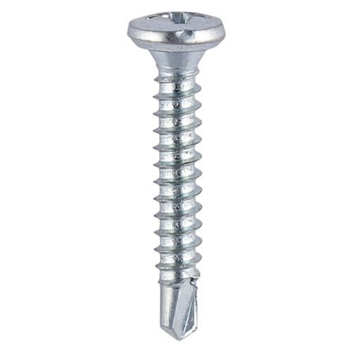 Window Fabrication Screws - Friction Stay - Shallow Pan Countersunk - PH - Self-Tapping - Self-Drilling Point - Zinc