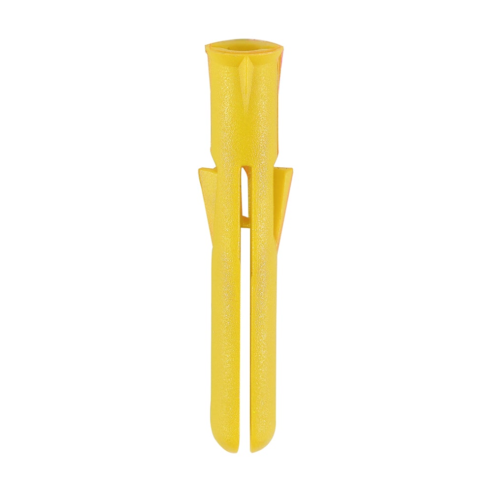 Premium Plastic Plugs - Yellow - 25mm - 1000