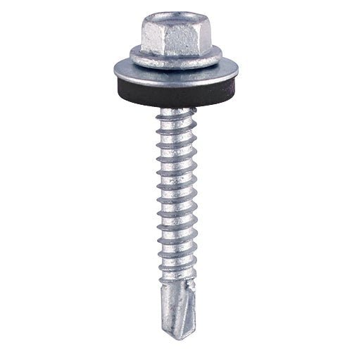 Self-Drilling Screws - Hex - For Light Section Steel - Zinc - with EPDM Washer